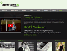 Tablet Screenshot of aperture22.com.au